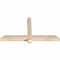 Ekena Millwork Eugene Smooth Timber Gable Bracket, Douglas Fir, 48"W x 26"H x 3 1/2"D x 3 1/2"F, 13/12 Pitch GBW048X26X0404EUG00SDF - alternate 5